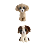 Plush Big-Eyed Animal - Dog 15cm, 2 assorted